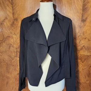 Lightweight drape front jacket